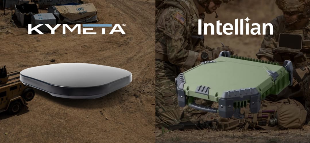 Eutelsat-laitteet Kymeta Goshawk ja Intellian Manpack
